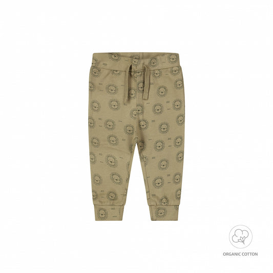 Dirkje "Jogginghose" mit Kordelzug, allover Druck - Faded Green