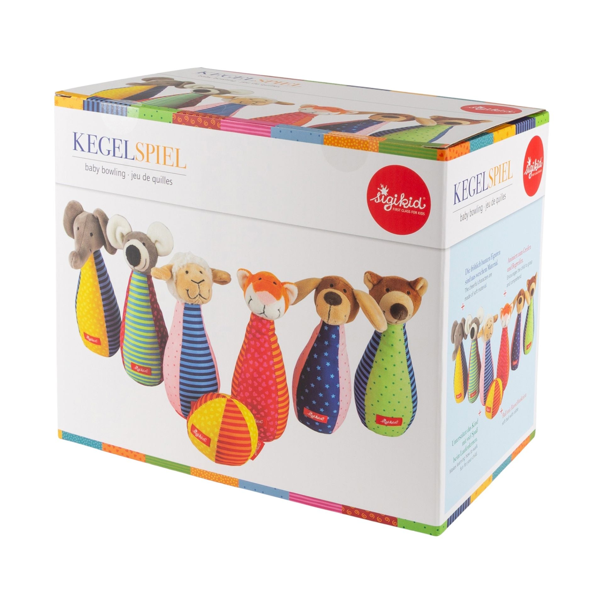 Sigikid Baby Kegelspiel aus Plüsch, sigikid PlayQ Spielen und Entdecken