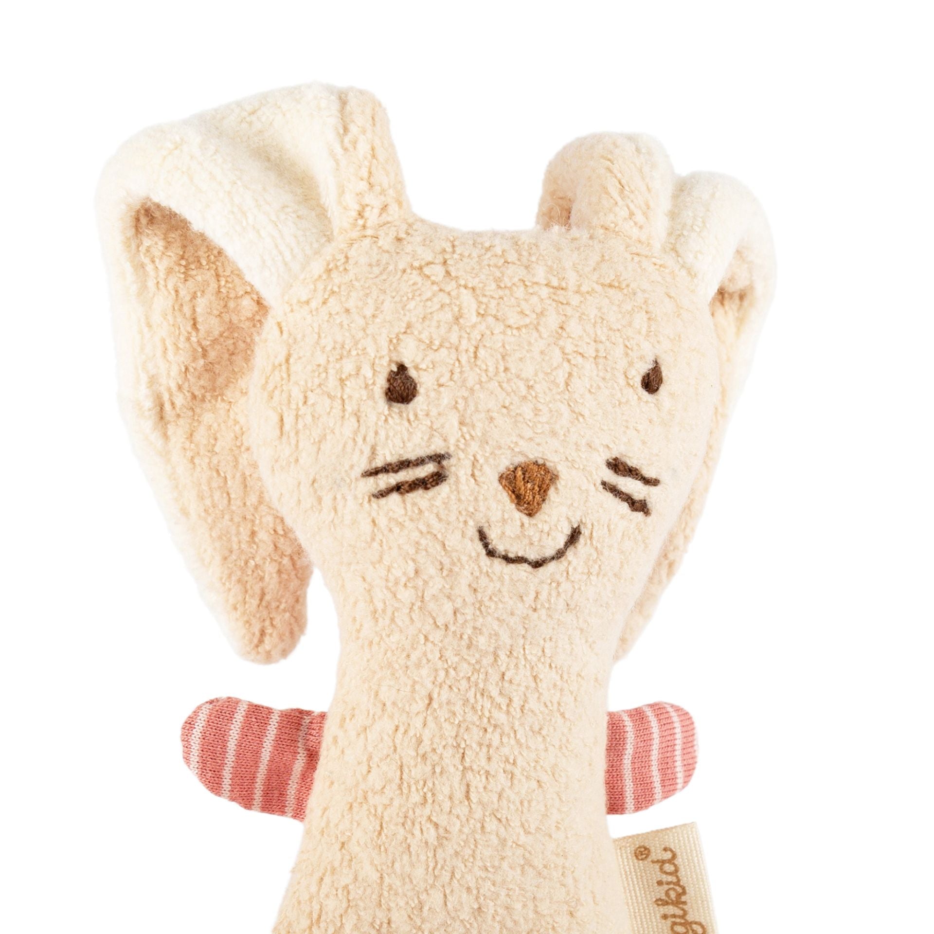 Sigikid Baby Greifling Rassel Hase aus Baumwolle, Sigibaby
