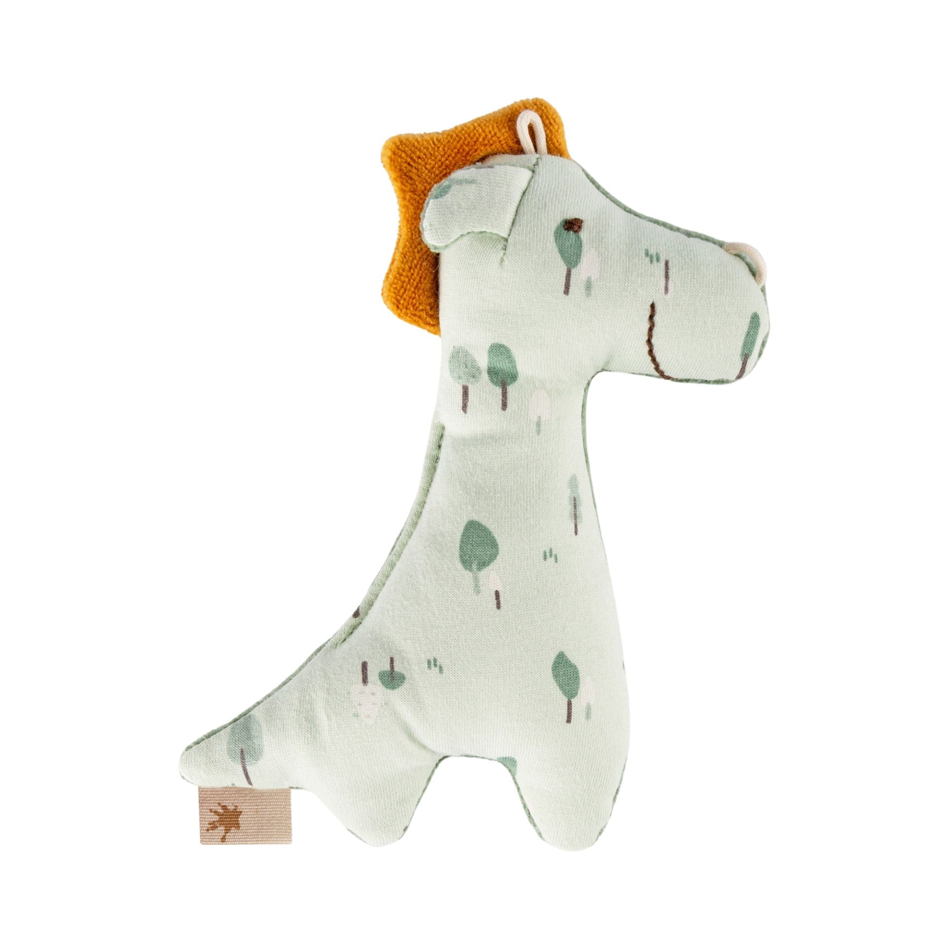 Sigikid Baby Greifling Rassel Drache aus Baumwolle, sigibaby