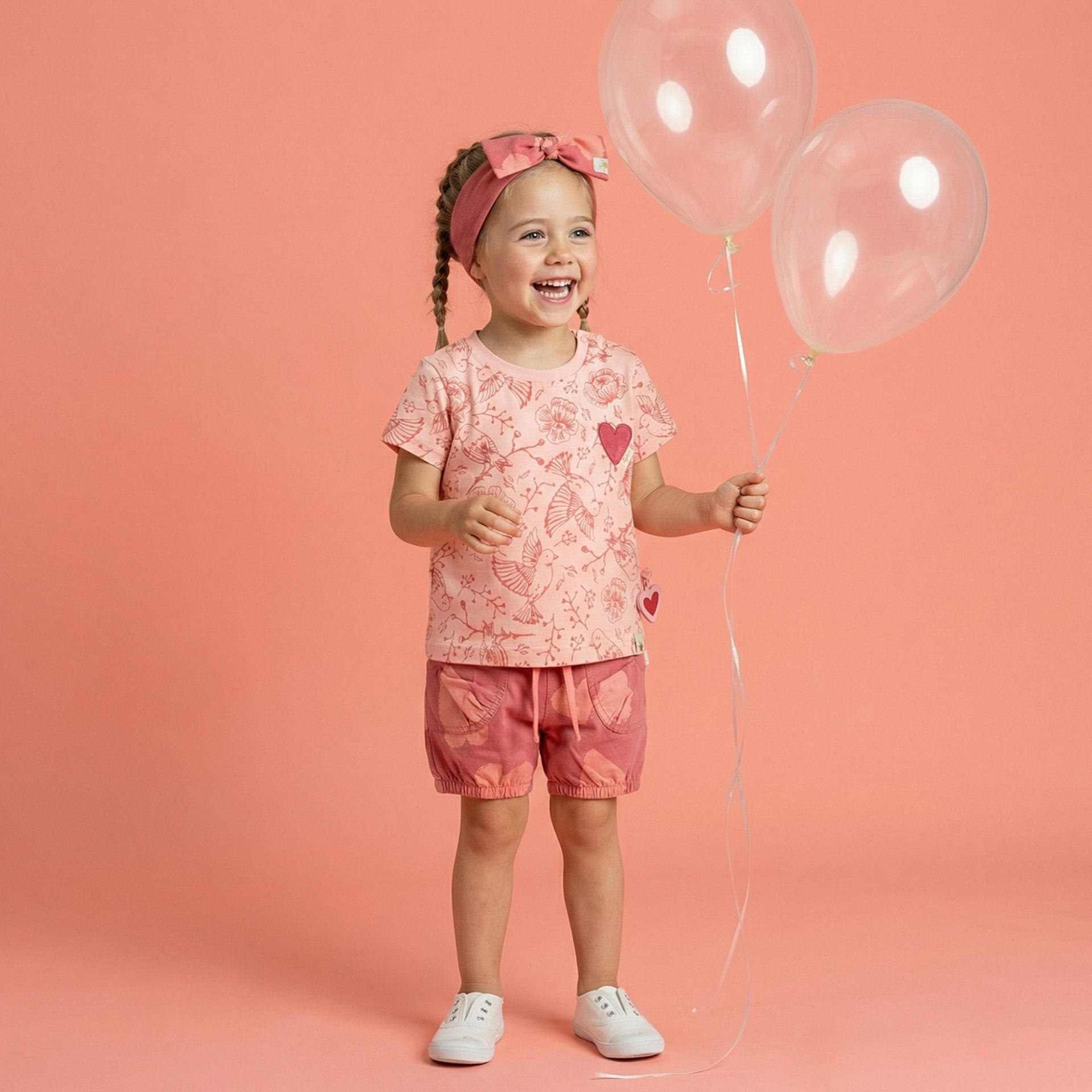 Sigikid Shorts mit Herzchen - Rosa