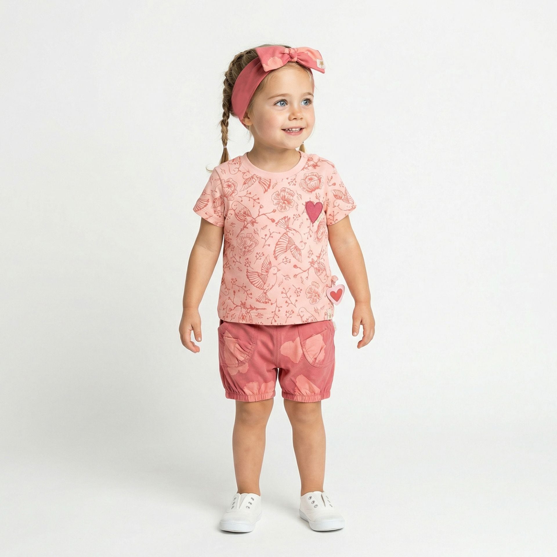 Sigikid Shorts mit Herzchen - Rosa
