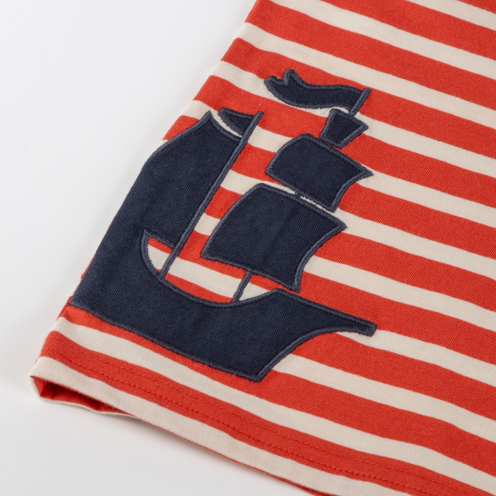 Sigikid T-Shirt, gestreift - Rostrot