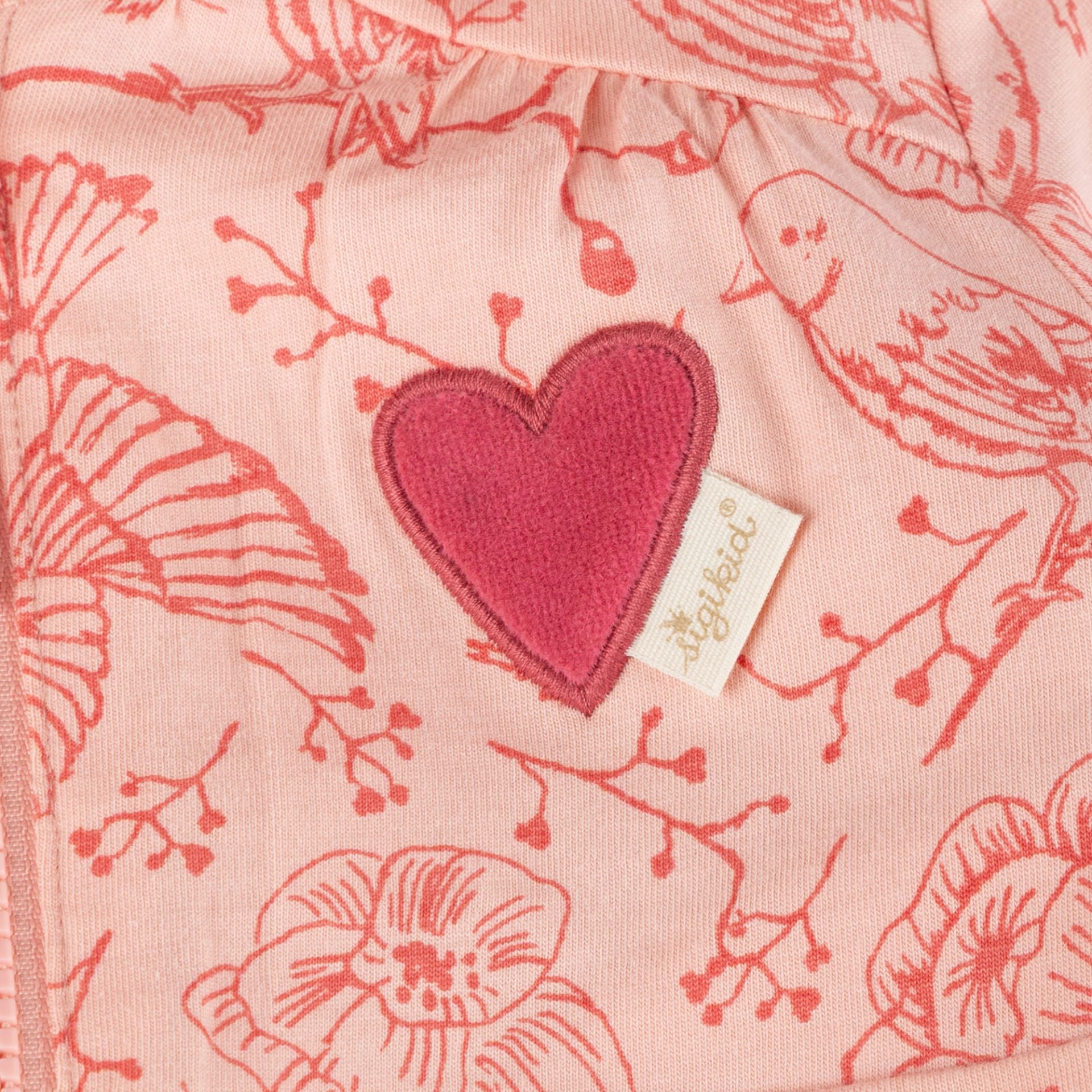 Sigikid Wendejacke mit gestickten Vögelchen - Rosa