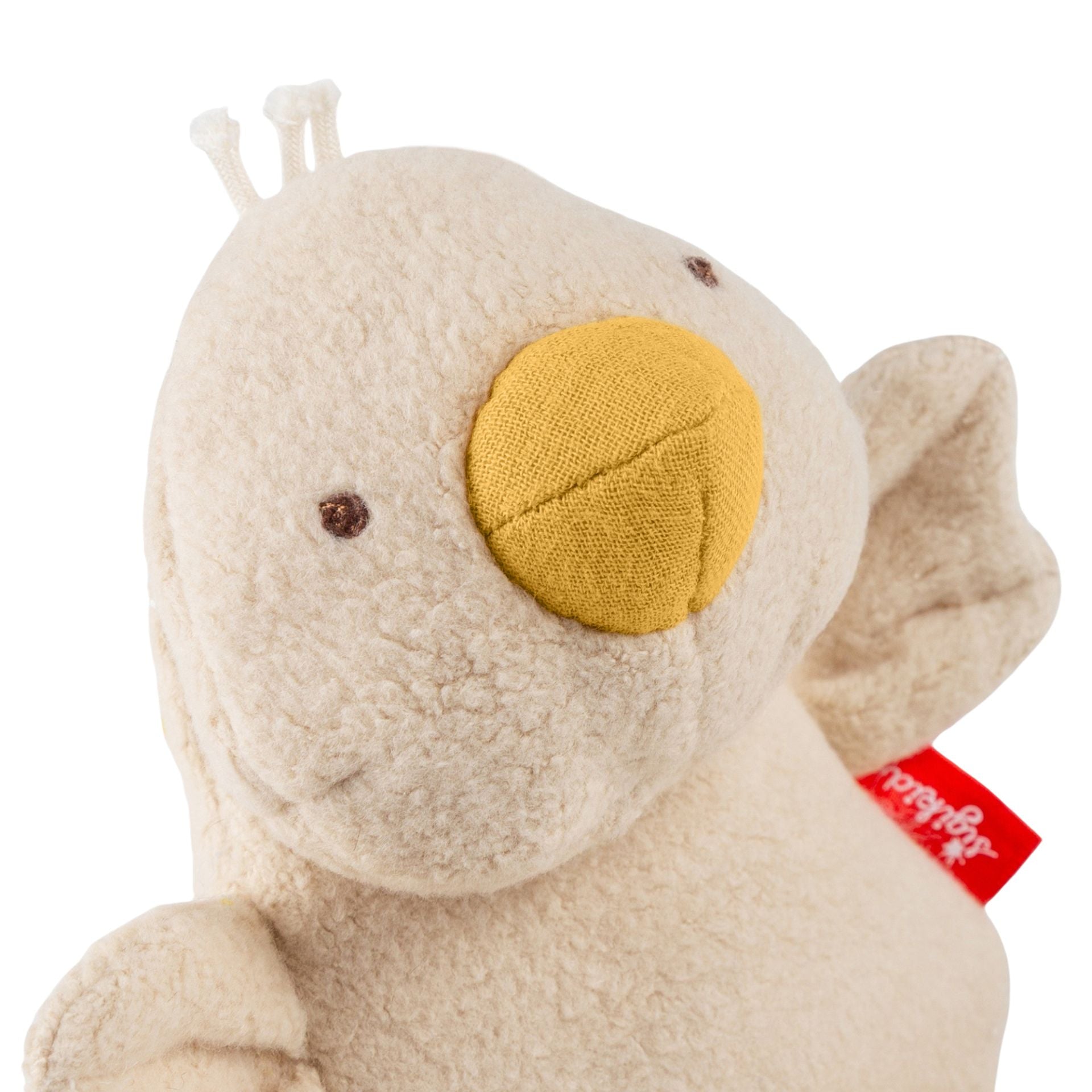 Sigikid Baby Greifling Gans mit Knister- und Quietschfunktion, beige