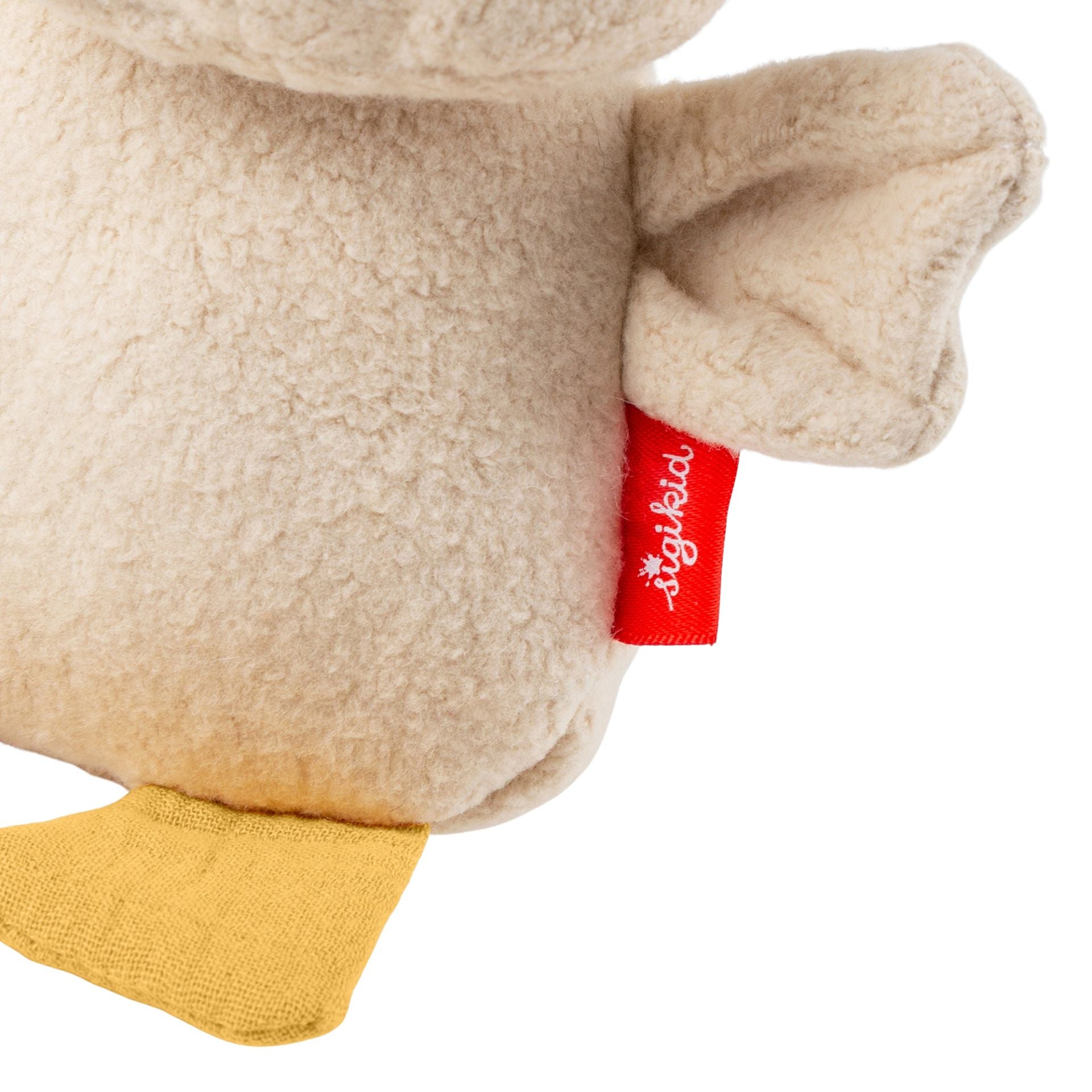 Sigikid Baby Greifling Gans mit Knister- und Quietschfunktion, beige