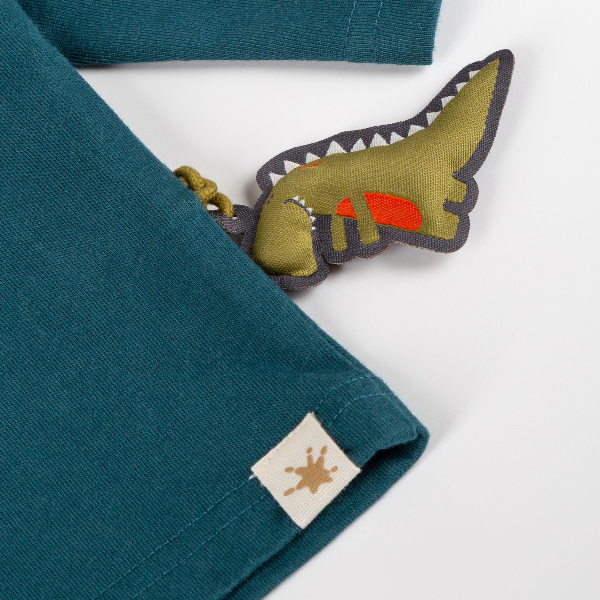 Sigikid Baby Langarmshirt petrolblau, Dino Fun