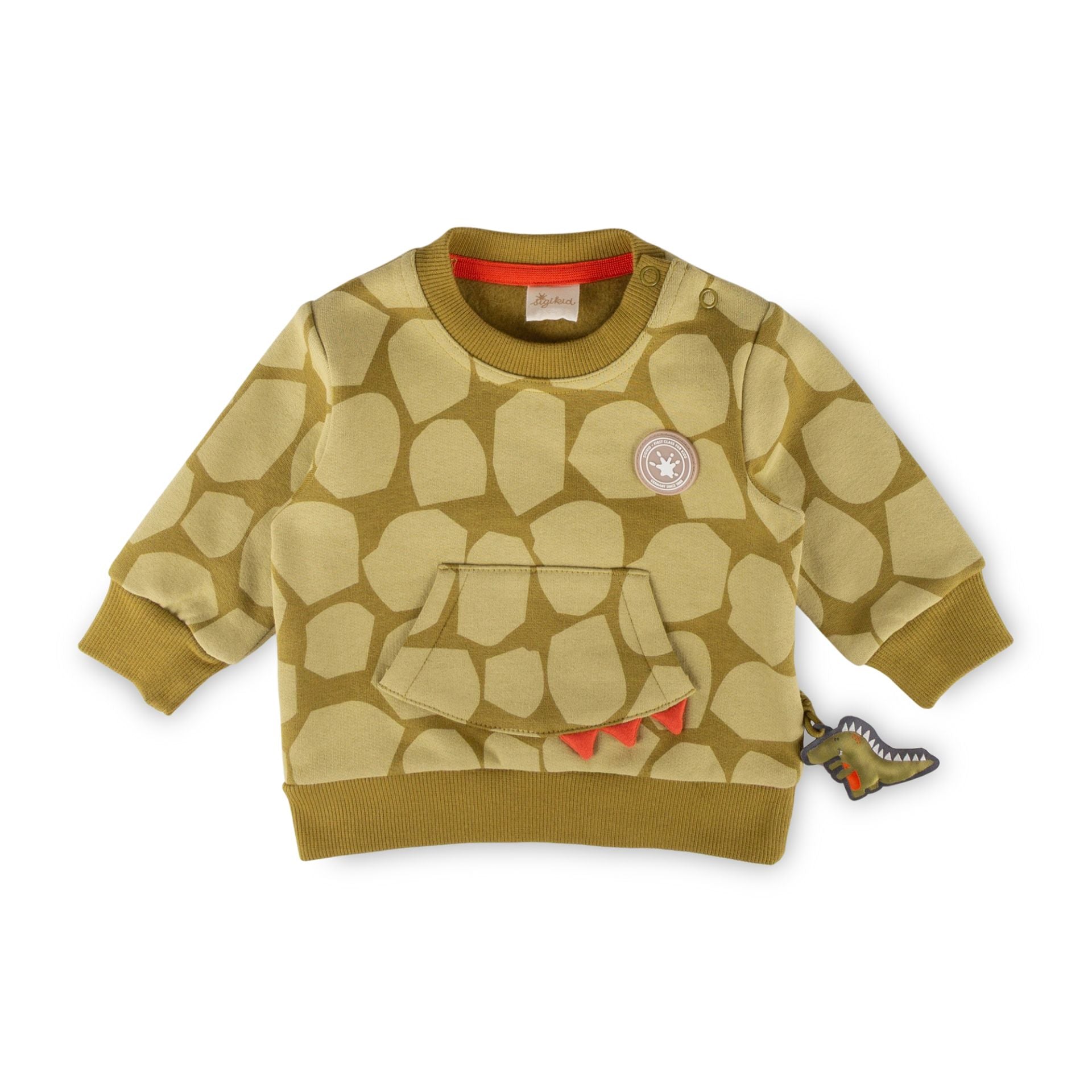 Sigikid Baby Sweatshirt mit Fronttasche, Dino Fun