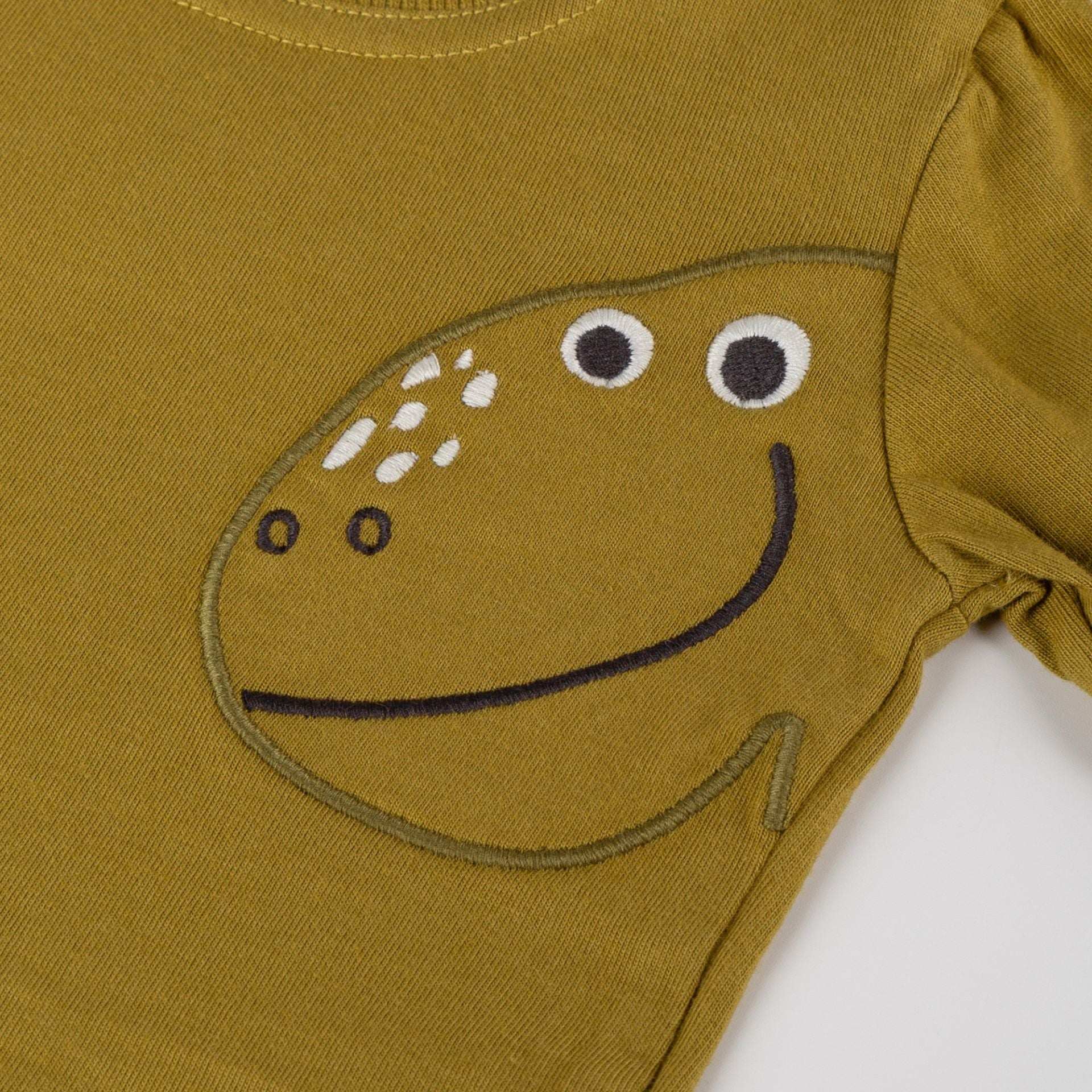 Sigikid Baby Langarmshirt khaki, Dino Fun