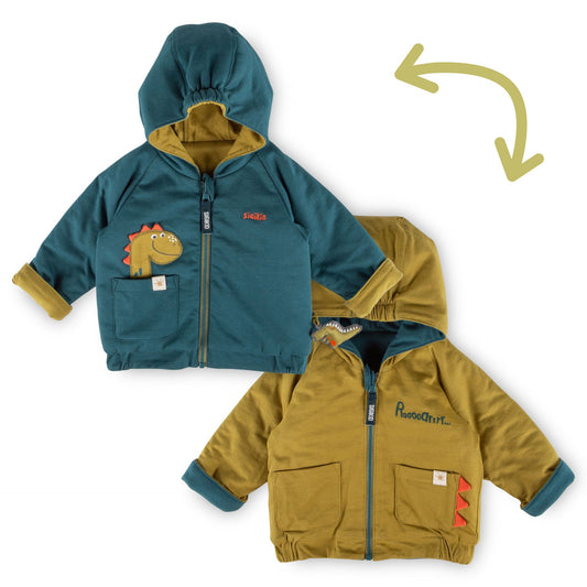 Sigikid Baby Wendejacke mit Kapuze, Dino Fun