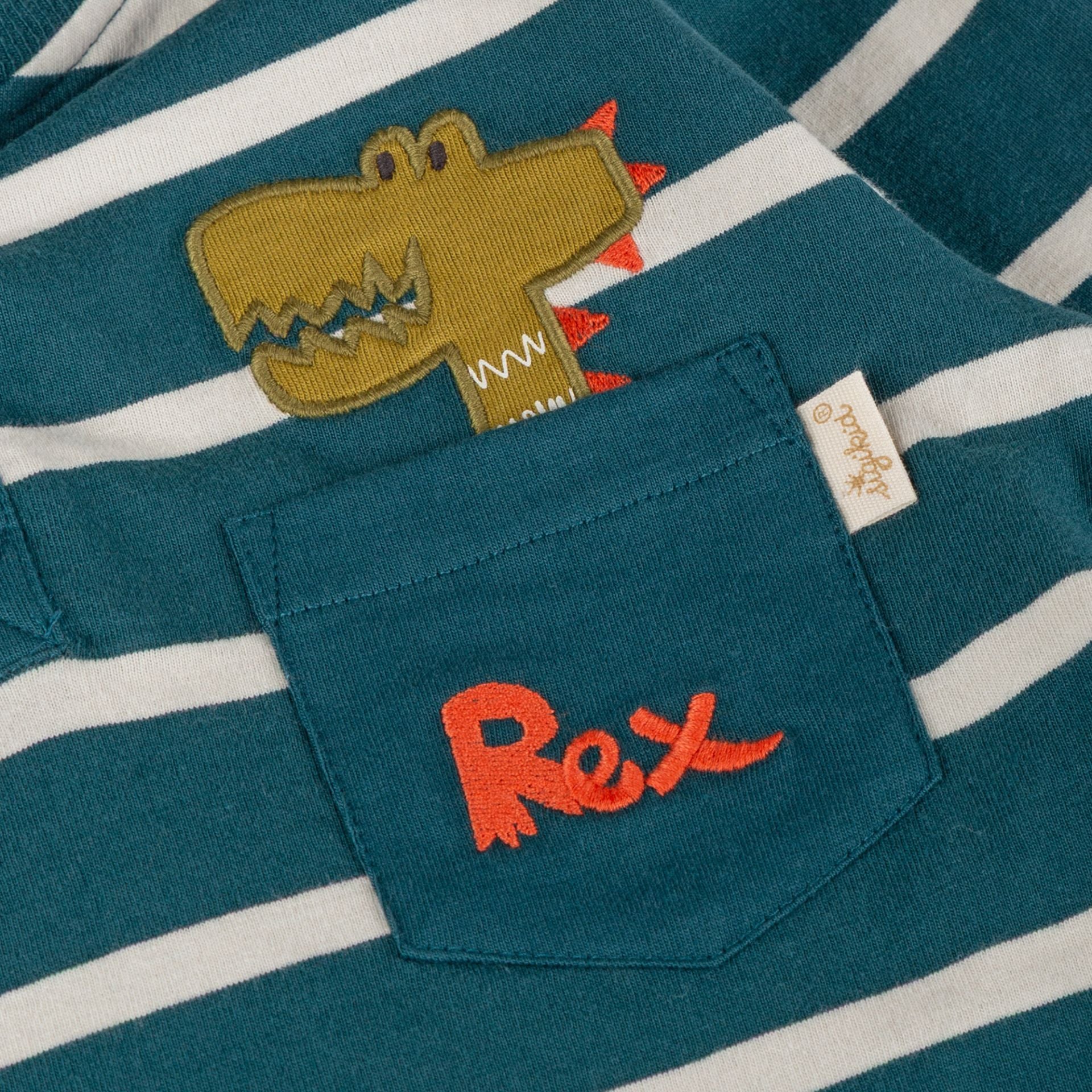 Sigikid Kinder Henleyshirt mit Brusttasche, Dino Fun