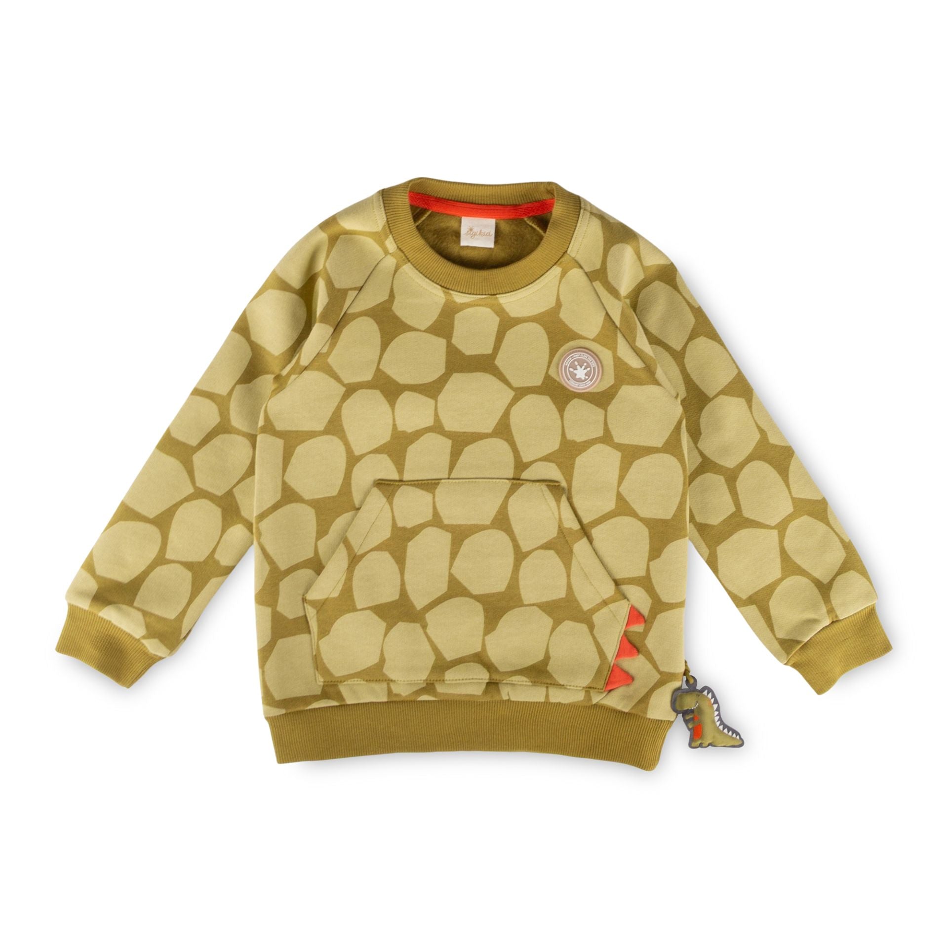 Sigikid Kinder Sweatshirt mit Fronttasche, Dino Fun