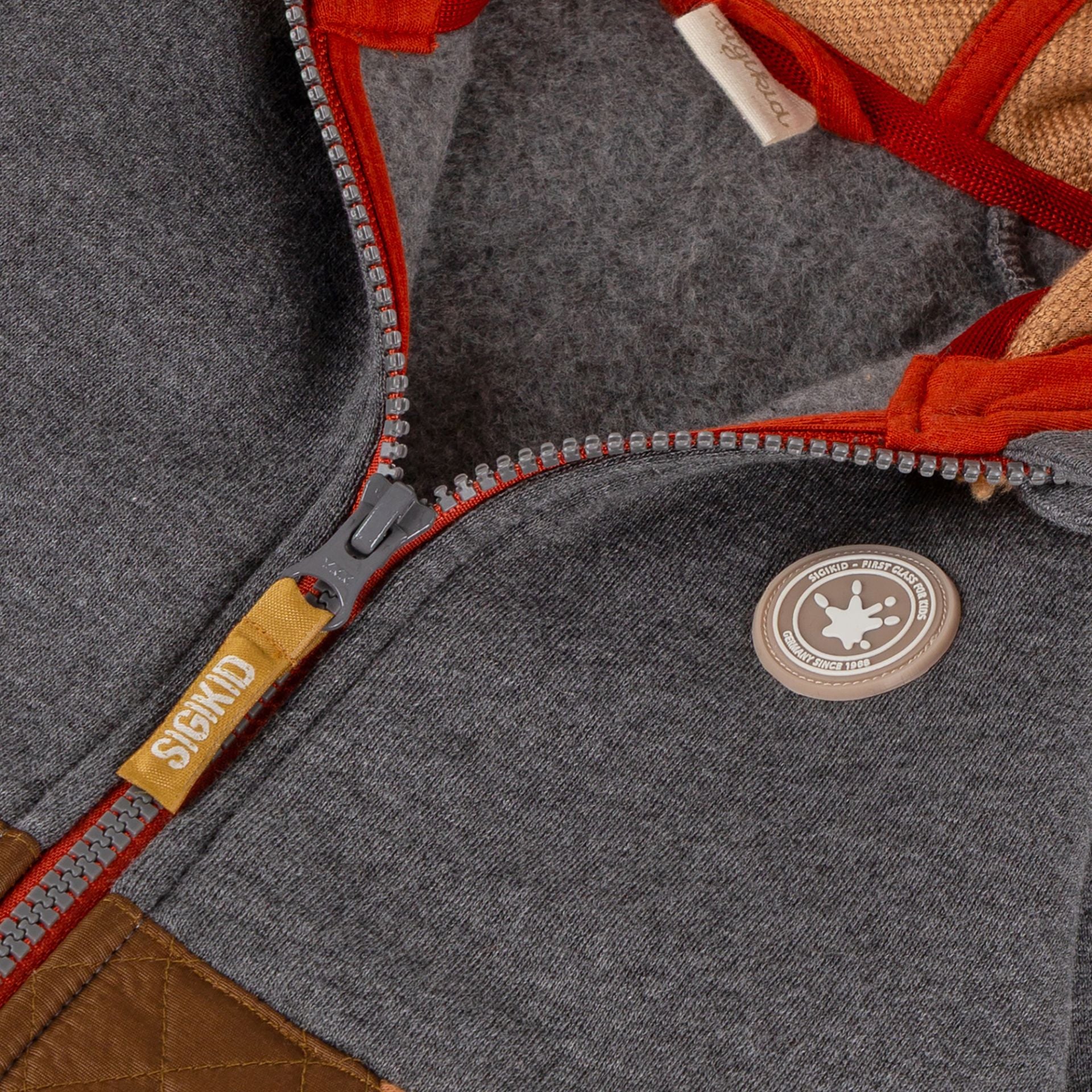 Sigikid Kinder Sweatjacke mit Fleece Kapuze, Winterbär