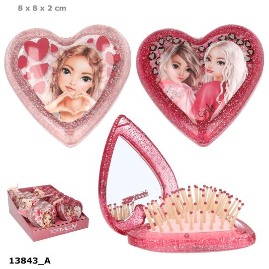 TOPModel Klapphaarbürste Herz LEOHEART