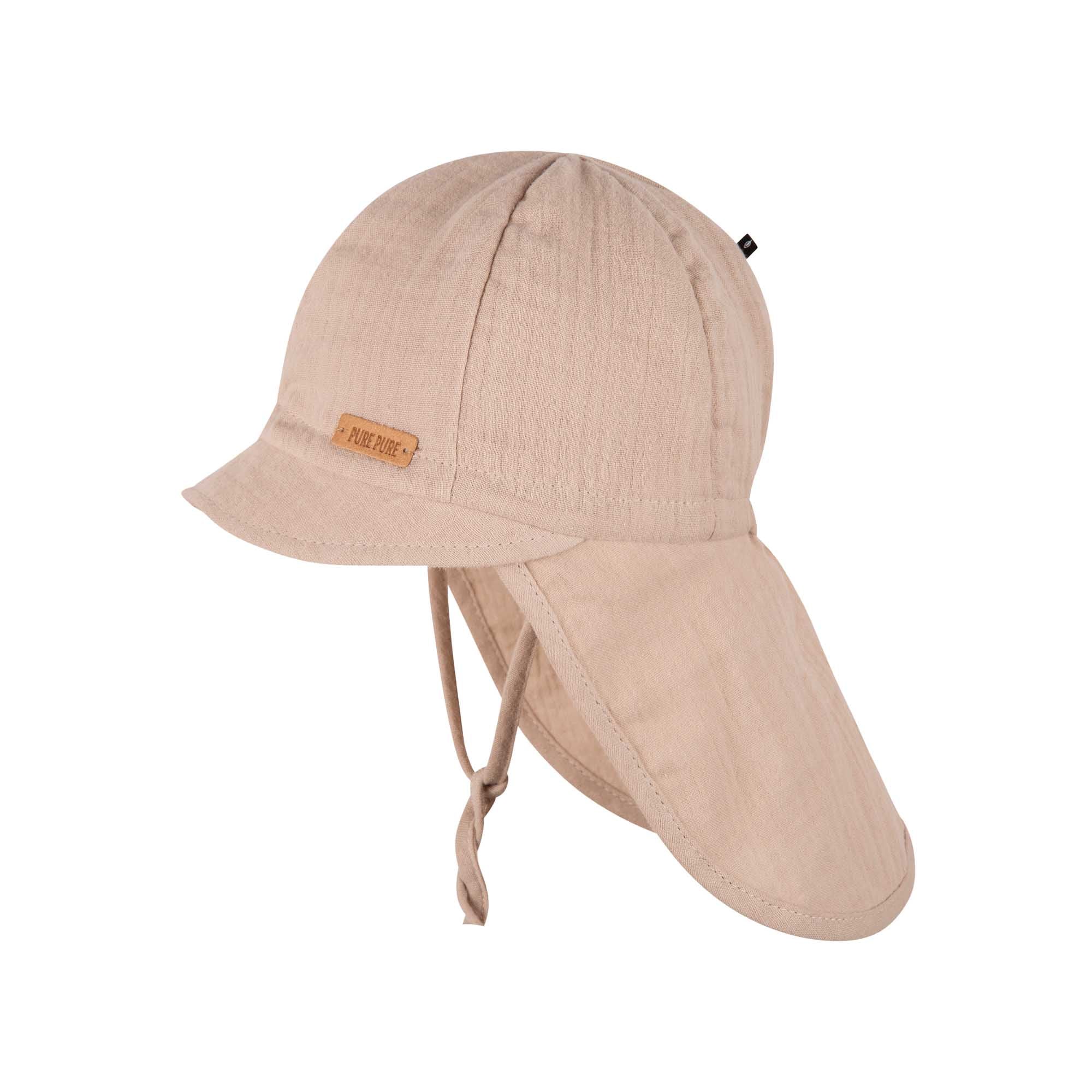 Pure Pure UV Mütze mit Nackenschutz - Taupe