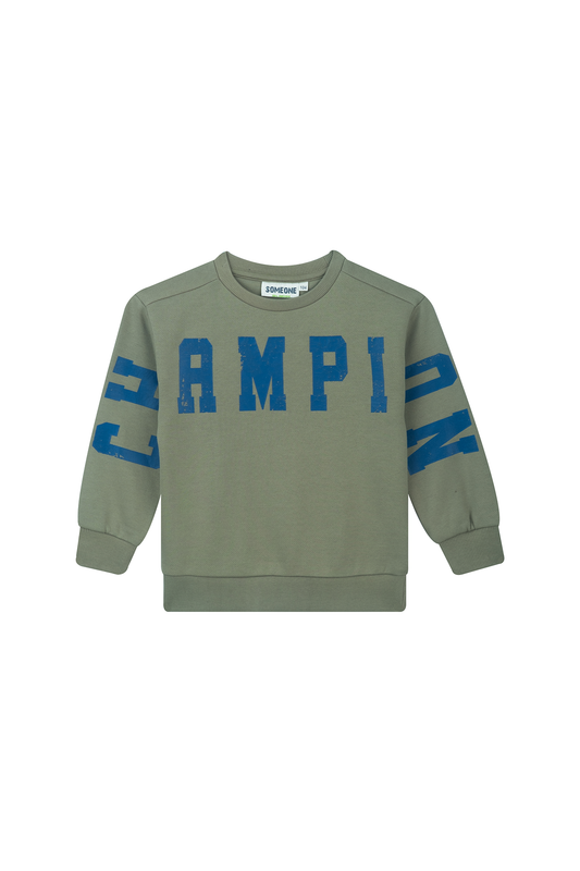 Someone "Sweatshirt mit Aufschrift" - Light Khaki
