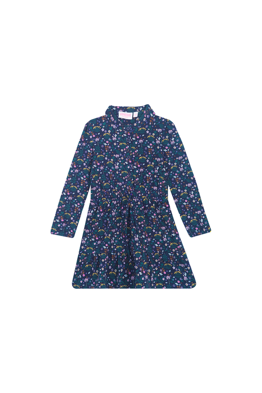 Someone "Kleid" allover Druck - Navy