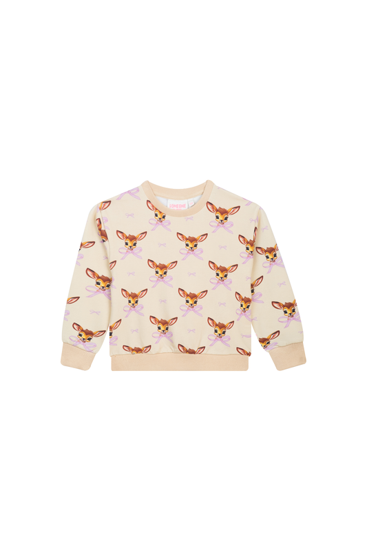 Someone "Sweatshirt" mit allover Druck - Beige