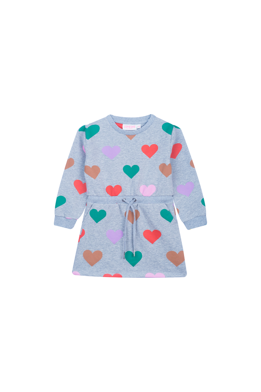 Someone "Sweatkleid" mit Allover Druck - Grey Melange