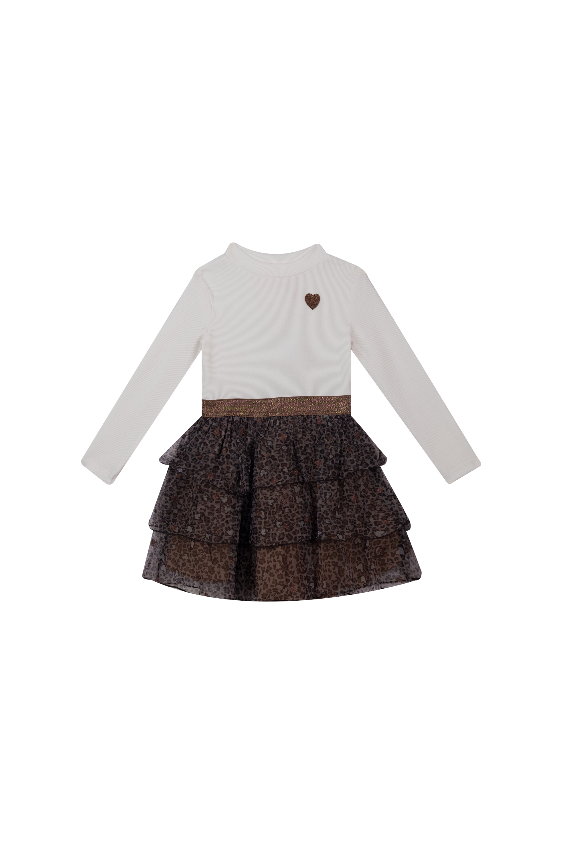 Someone "Kleid" mit Rip und Stufenrock aus Tüll - Leo