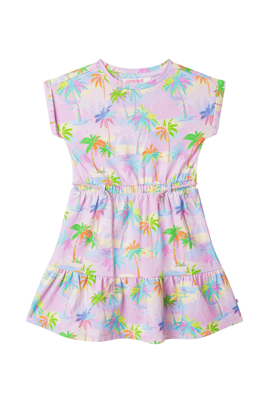 Someone Kleid in einem allover Print - Soft Pink