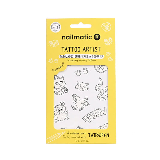 Nailmatic Kids "Tattoo zum ausmalen-Tiere"