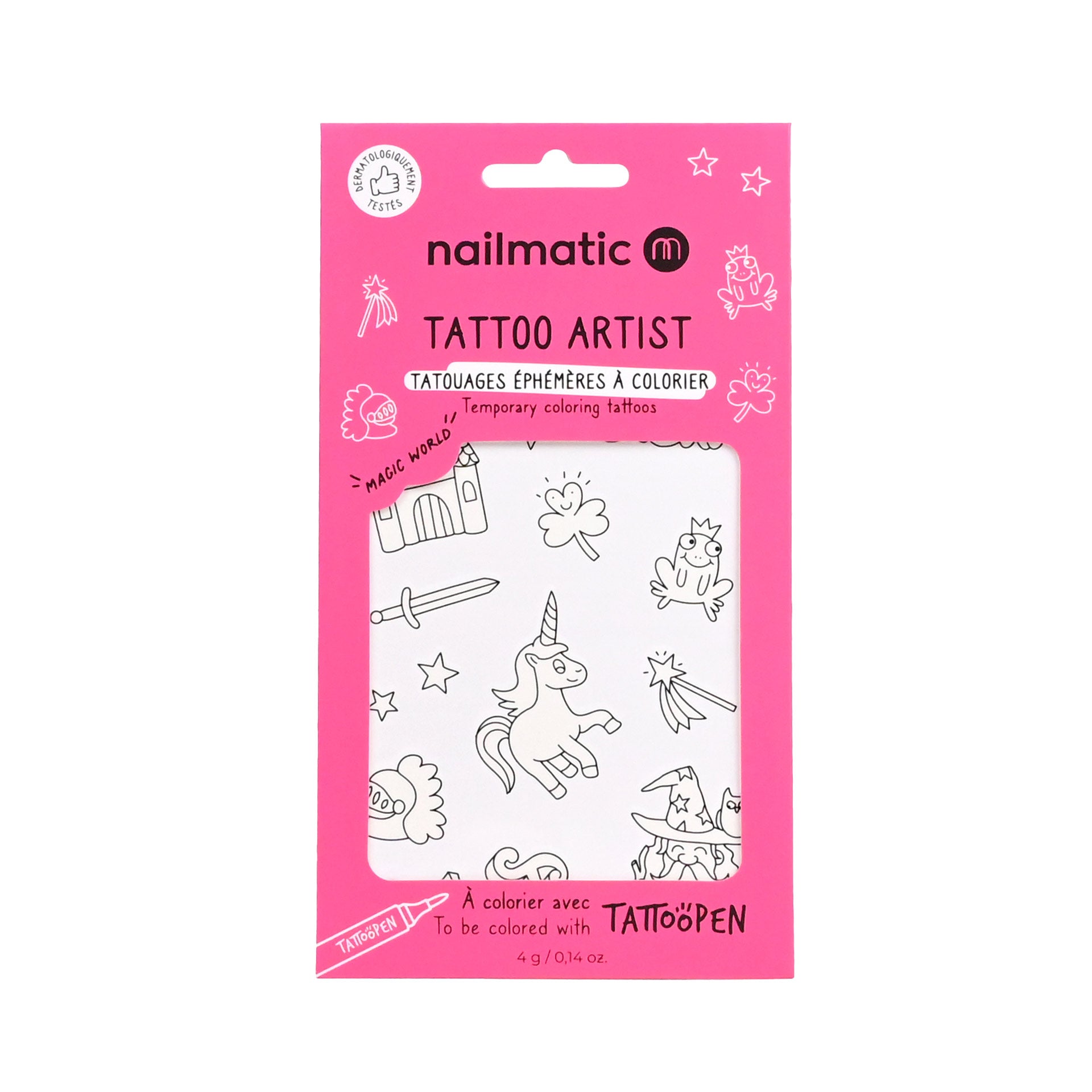 Nailmatic Kids "Tattoo zum ausmalen-Magic"