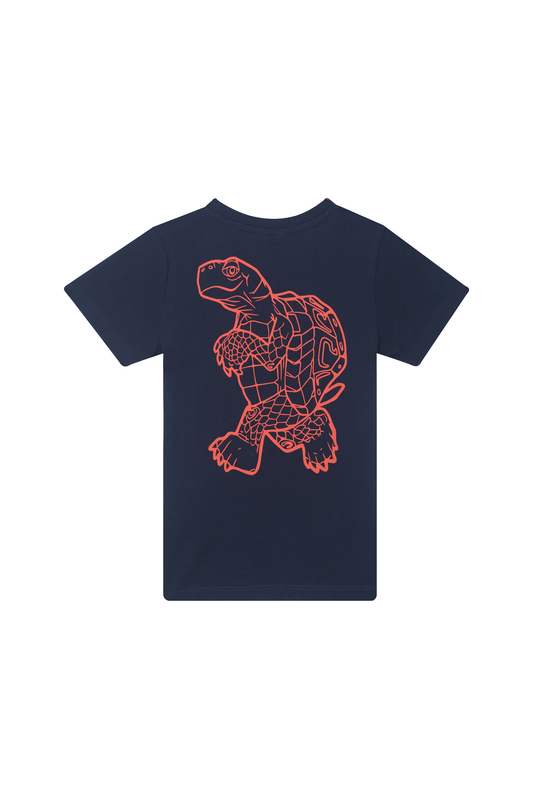 Someone "T-Shirt " mit Rückendruck - Navy