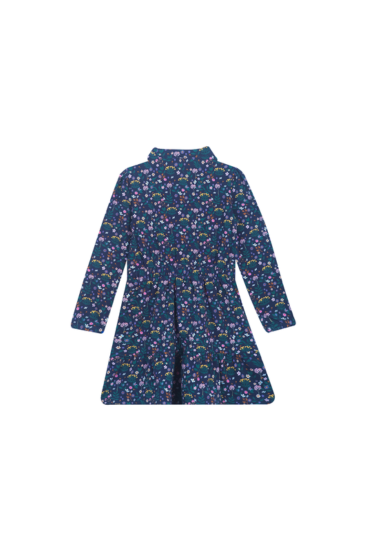 Someone "Kleid" allover Druck - Navy