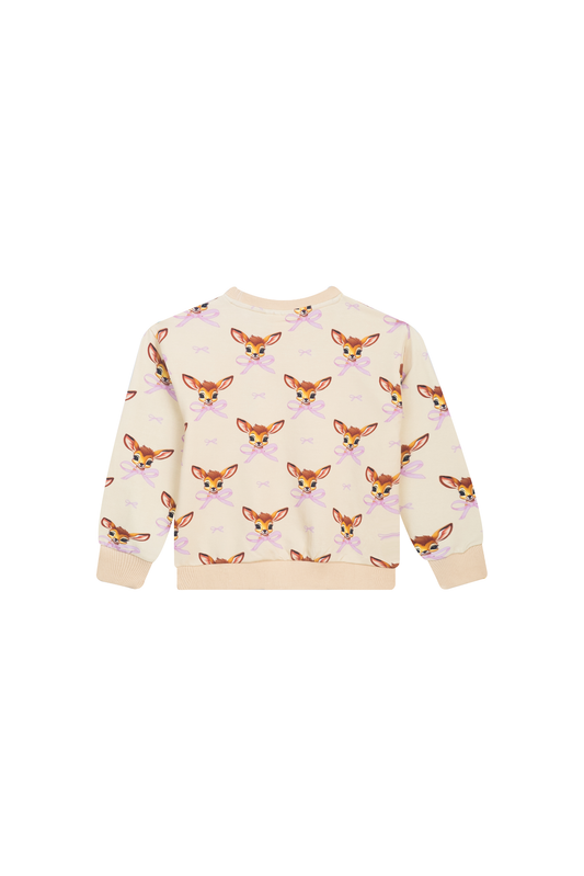 Someone "Sweatshirt" mit allover Druck - Beige