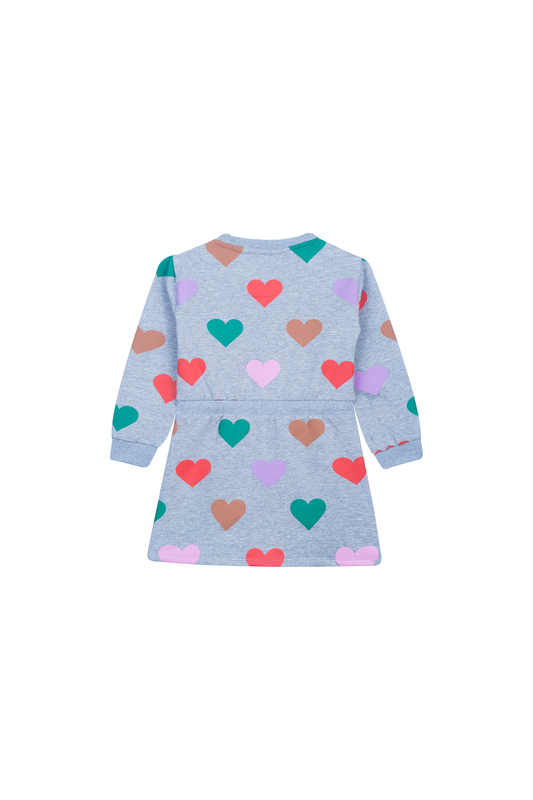 Someone "Sweatkleid" mit Allover Druck - Grey Melange