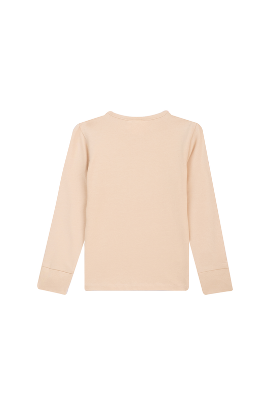 Someone "Langarmshirt" mit Steinchen - Beige