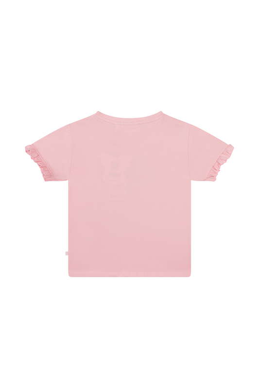 Someone T-Shirt mit Herz Aufdruck - Light Pink