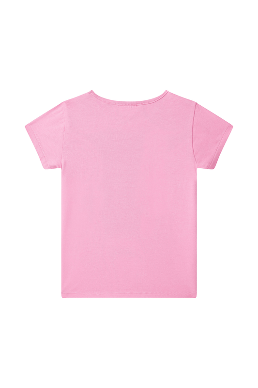 Someone T-Shirt mit Applikation - Pink