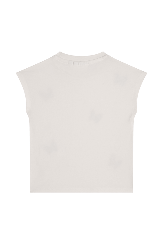 Someone Shirt mit Applikationen - Ecru