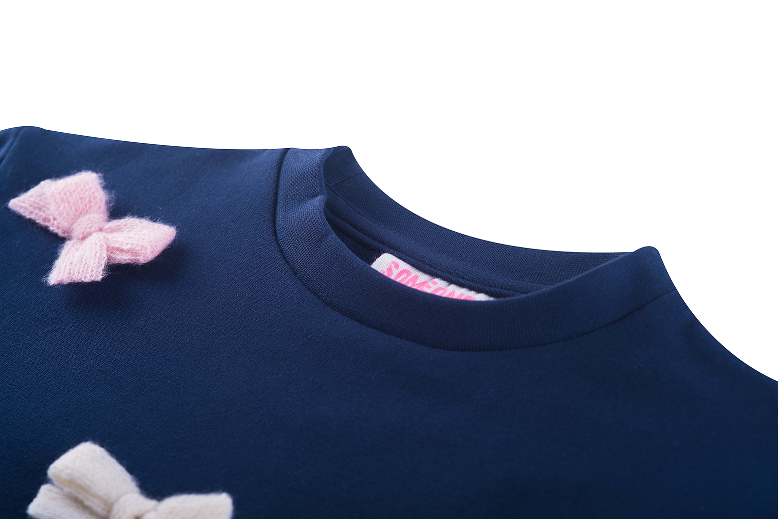 Someone "Sweatshirt" mit Schleifen - Navyblau