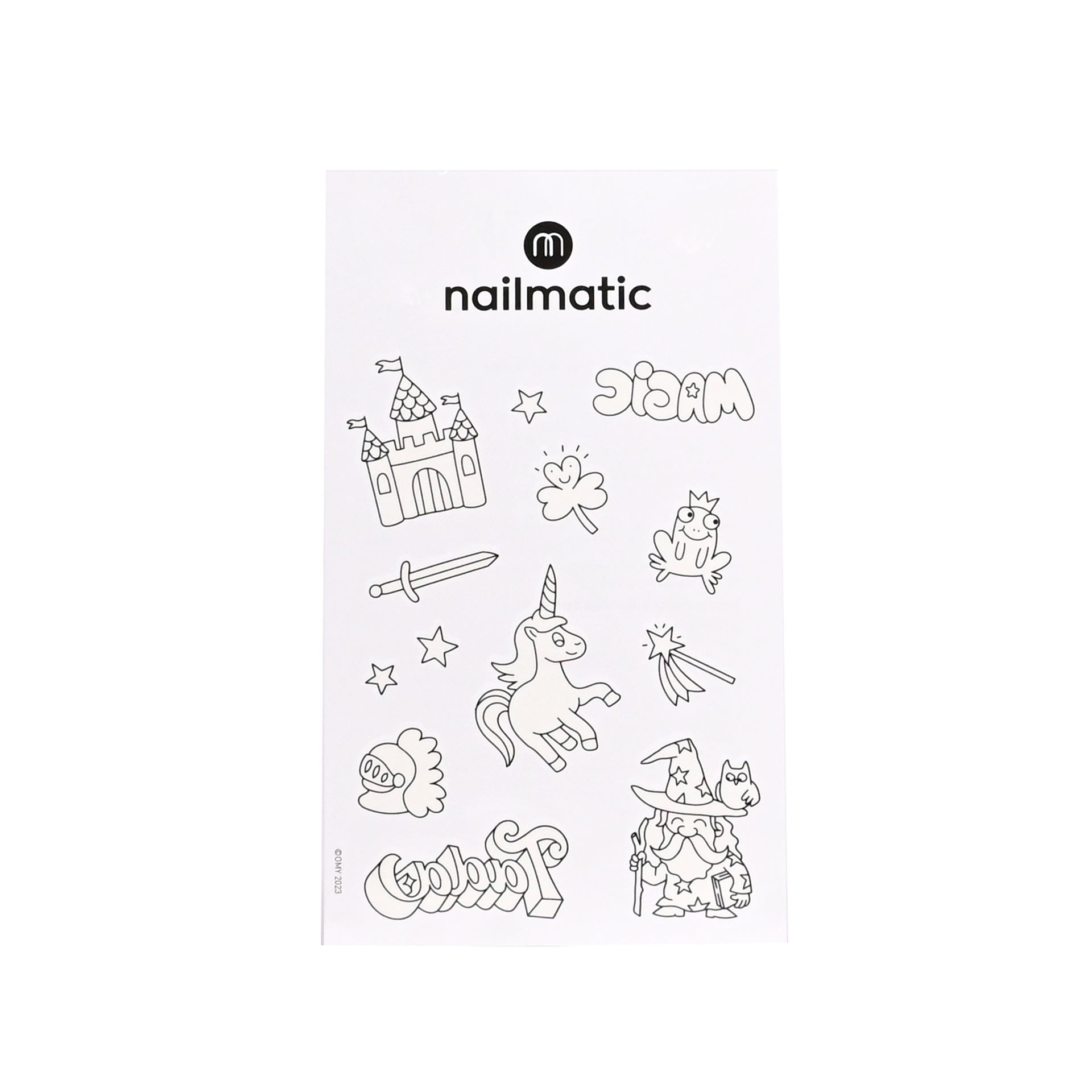 Nailmatic Kids "Tattoo zum ausmalen-Magic"