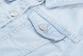 Bild in Galerie-Betrachter laden, Someone "Jeansjacke" mit Schmetterlingen - Light Blue Denim
