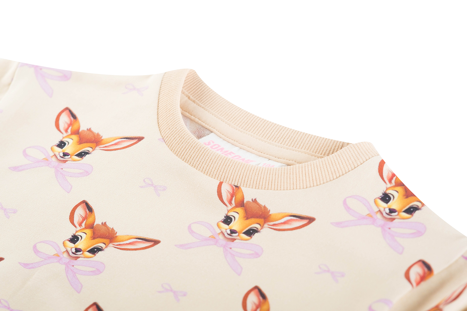 Someone "Sweatshirt" mit allover Druck - Beige