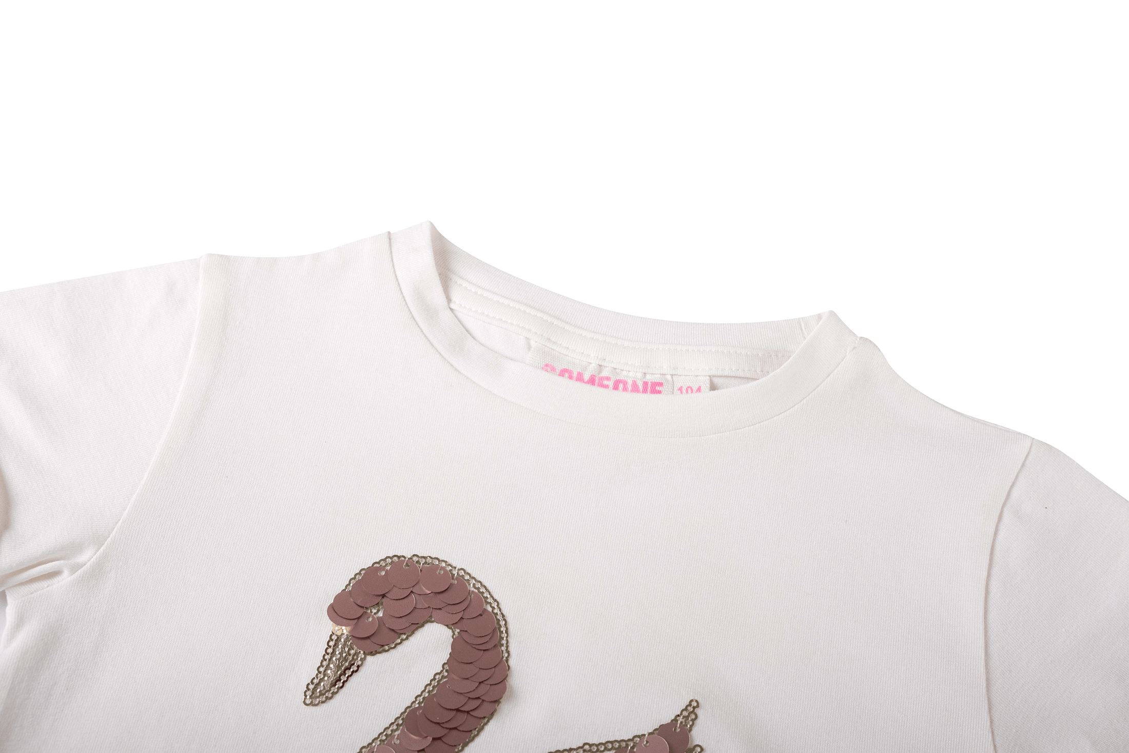 Someone T-Shirt mit Applikation - Ecru