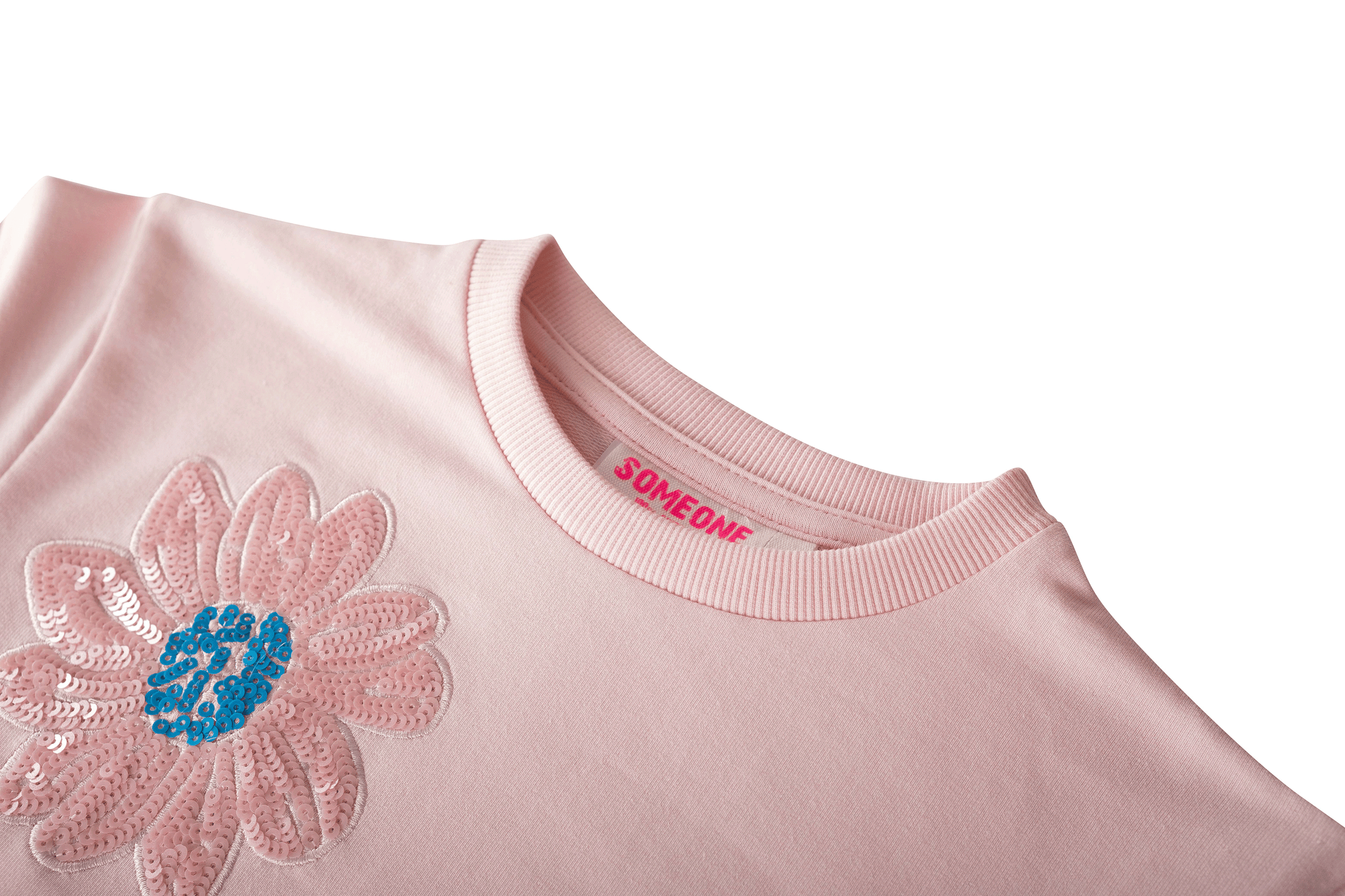 Someone Sweatshirt mit Applikationen - Sooft Pink