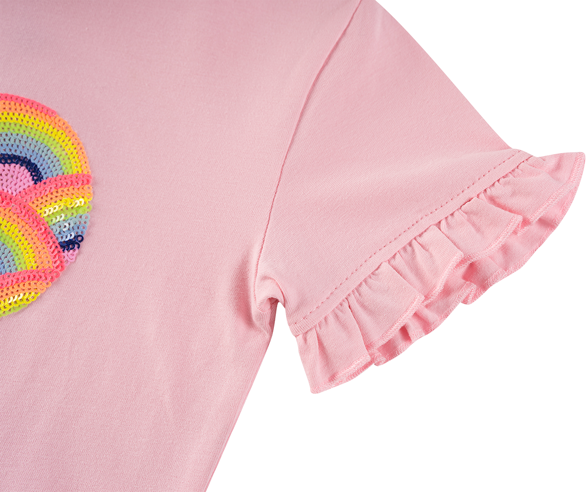Someone T-Shirt mit Herz Aufdruck - Light Pink