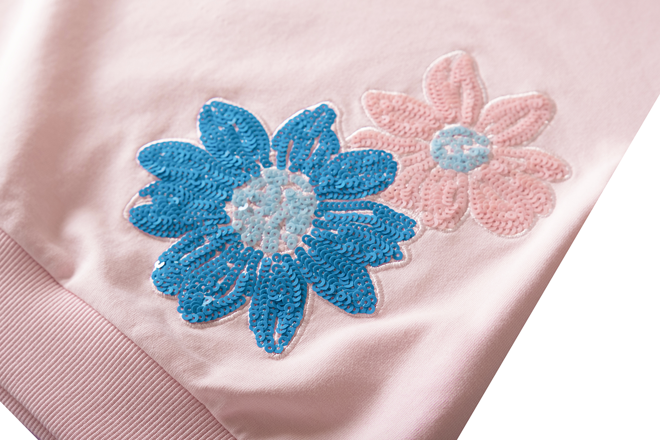 Someone Sweatshirt mit Applikationen - Sooft Pink