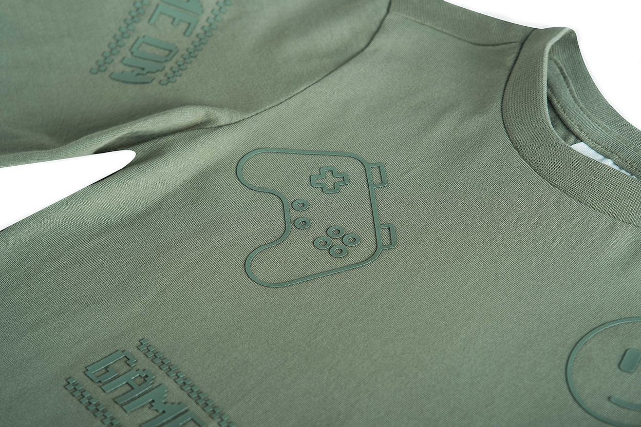 Someone "T-Shirt langarm" Game - Light Khaki