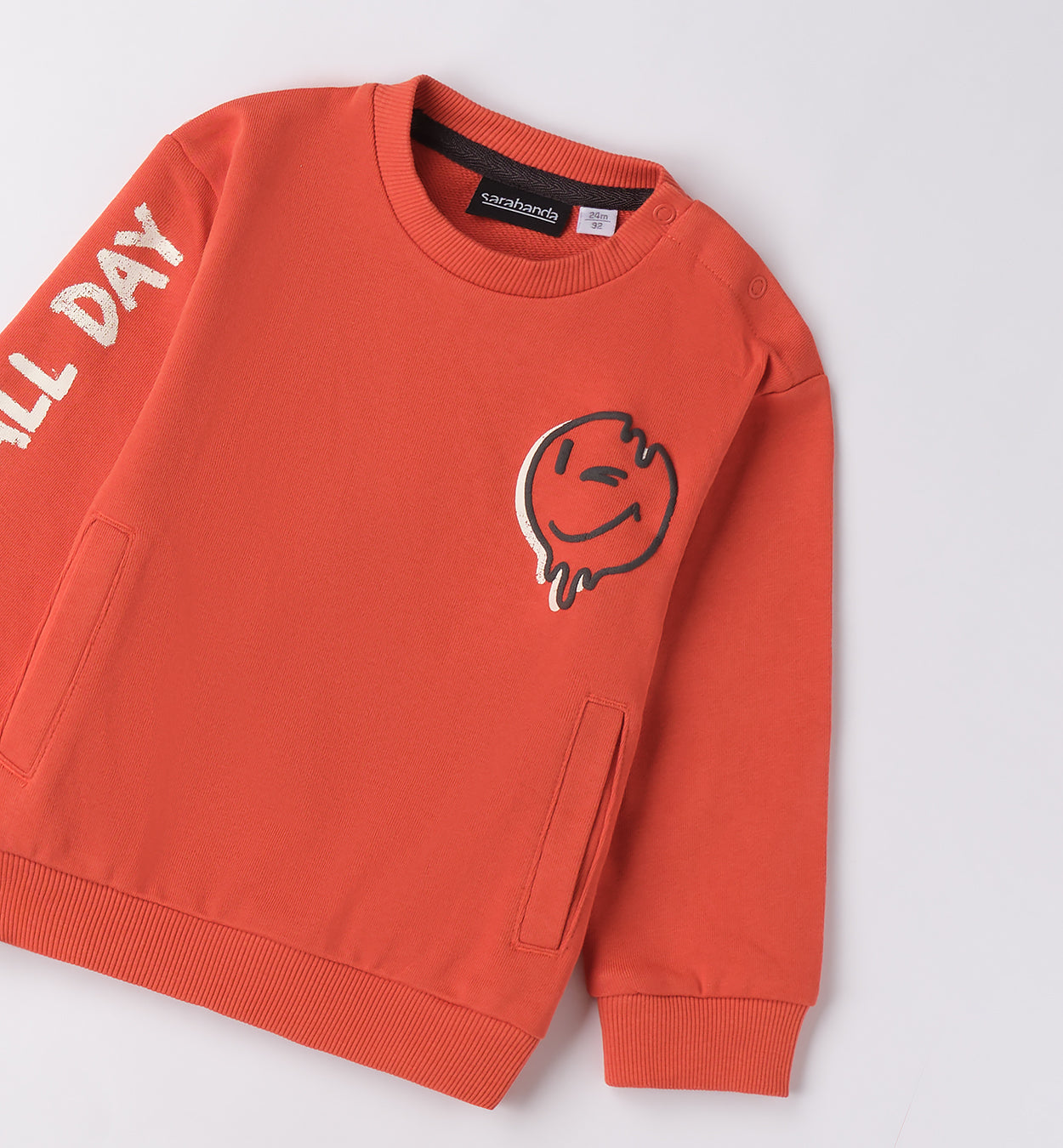 Sarabanda "Sweatshirt" mit Druck - Orange
