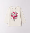 Bild in Galerie-Betrachter laden, Sarabanda "T-Shirt langarm" mit Druck - Creme/Pink
