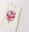 Bild in Galerie-Betrachter laden, Sarabanda "T-Shirt langarm" mit Druck - Creme/Pink
