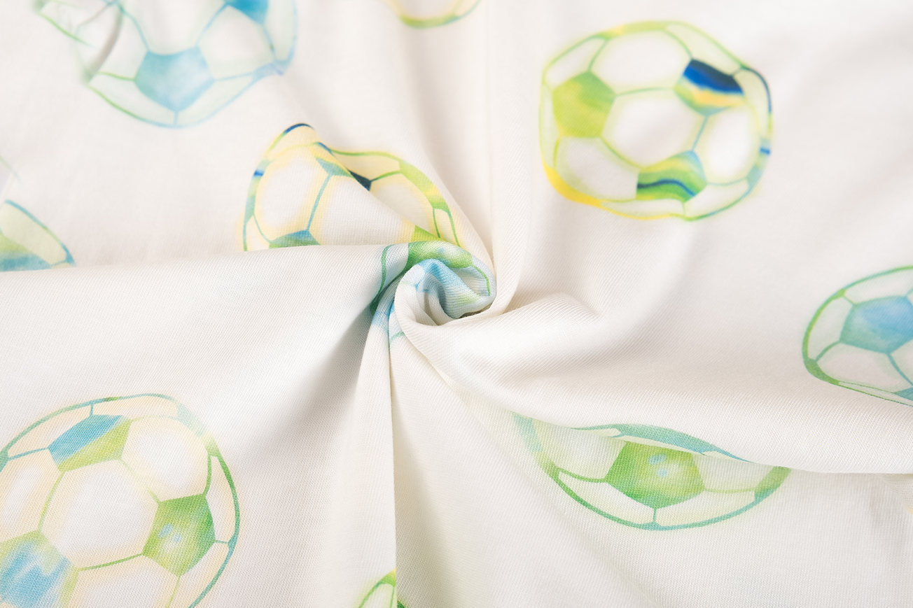 Someone T-Shirt mit Fussball Print - Ecru