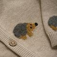 Bild in Galerie-Betrachter laden, Minymo "Strickjacke" mit Igeln - Beige Melange
