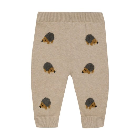 Minymo "Hose" aus Strick mit Igeln - Brown Sugar